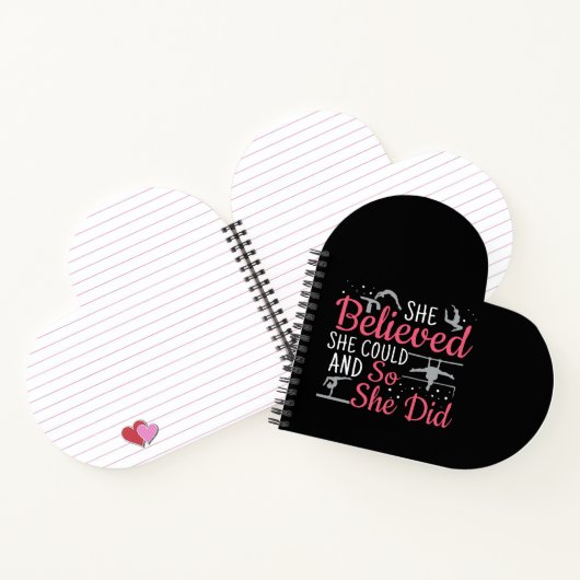 女性の体操 – 彼女は信じできる ノートブック (内部)