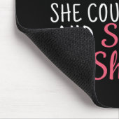 女性の体操 – 彼女は信じできる マウスパッド (コーナー)