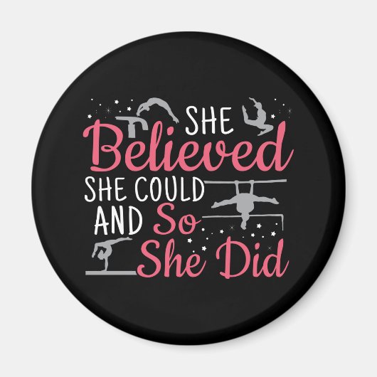 女性の体操 – 彼女は信じできる マグネット (正面)