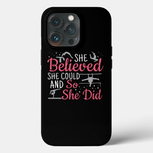 女性の体操 – 彼女は信じできる Case-Mate iPhoneケース (裏面)
