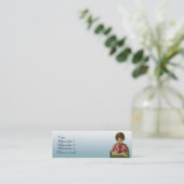 女性の作家の名刺 スキニー名刺 (スタンド正面)