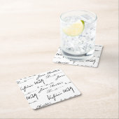 女性の作家 スクエアペーパーコースター (インサイチュ)