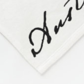 女性の作家 フリースブランケット (角)