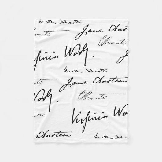 女性の作家 フリースブランケット (正面)