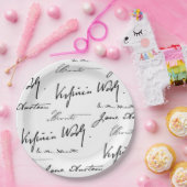 女性の作家 ペーパープレート (パーティー)