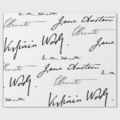 女性の作家 ラッピングペーパー (フラット)