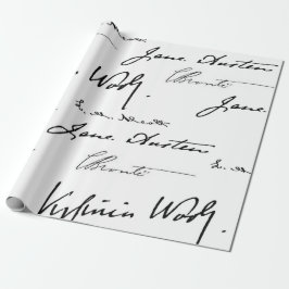 女性の作家 ラッピングペーパー