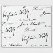 女性の作家 ラッピングペーパー (フラット)