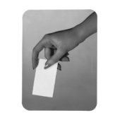 女性の保持カード マグネット (縦)