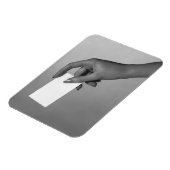 女性の保持カード マグネット (左側)