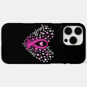 女性の信仰ホープ愛の乳がん認識度ピン Case-Mate iPhoneケース (裏面 (横))