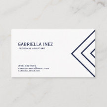 女性の個人秘書の濃紺および白