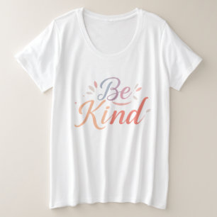 女性の優しさ プラスサイズTシャツ