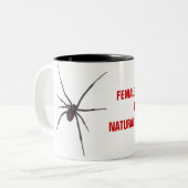 女性の優位は生命の自然な秩序である ツートーンマグカップ (正面左)