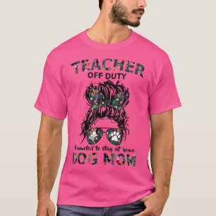 女性の先生オフデューティホームD Tシャツ