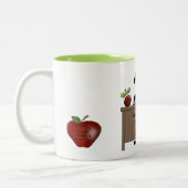 女性の先生評価マグカップ ツートーンマグカップ (左)