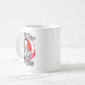 女性の入れ独身の墨の女性反バレンタインデー コーヒーマグカップ (正面左)