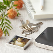 女性の公正な顔を取る キーホルダー (側面)