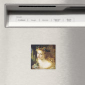 女性の公正な顔を取る マグネット (インサイチュ (食洗機))