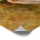 女性の公正な顔を受け取るヴィンテージファインアート ポスター (角)