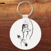 女性の再帰射手 キーホルダー (正面)