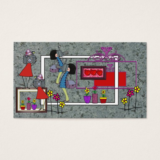 女性の写真家のイラストレーションと共遊に (正面)