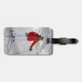 女性の冷たいイメージ ラゲッジタグ (裏面横)