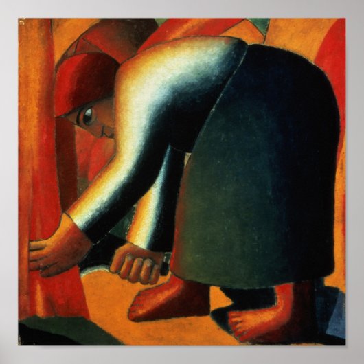 女性の切断， c.1900 ポスター (正面)