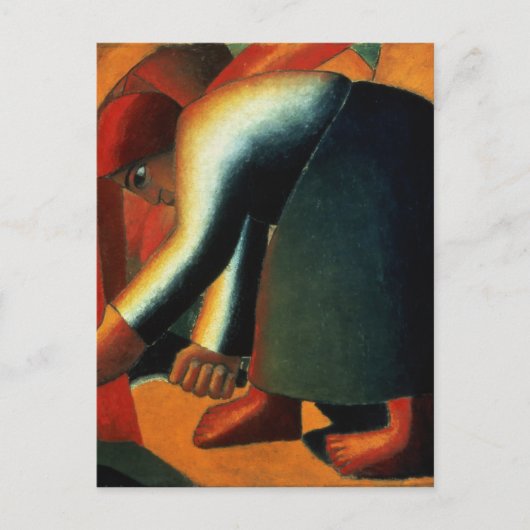 女性の切断， c.1900 ポストカード (正面)