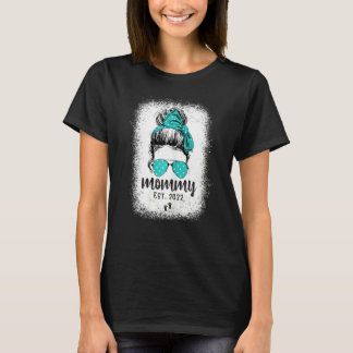 女性の初めてのママ2022新しい最初のママ2022モ Tシャツ