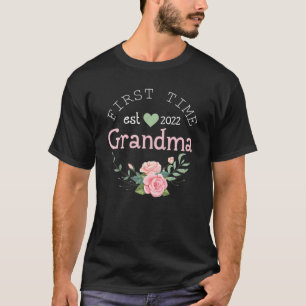 女性の初めての祖母のEst 2022新しい昇進 Tシャツ
