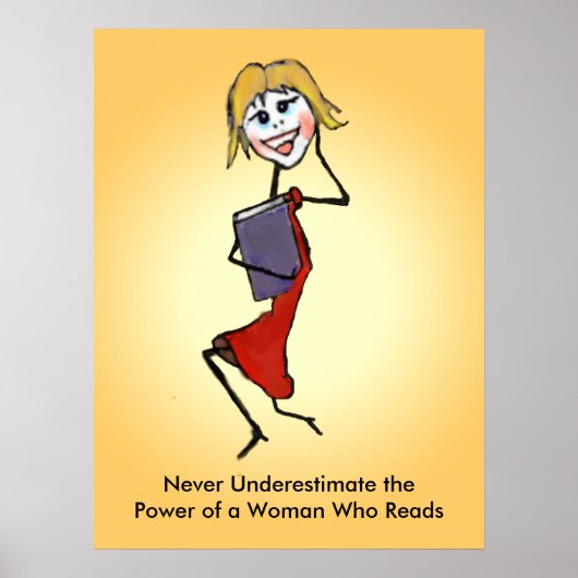 女性の力を決して過小評価しない読 ポスター (正面)