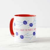 女性の力を過小評価してはいけない… マグカップ (正面左)