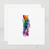 女性の力擦り切れた 招待状 (正面/裏面)