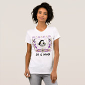 女性の力 女性らしい芸術的なデザイン Tシャツ (正面フル)