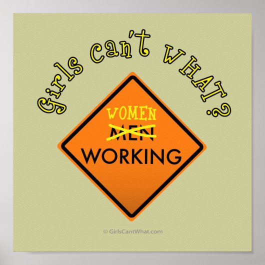 女性の労働徴候 ポスター (正面)