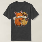 女性の動物のハギのためのメルカットとFOかわいい動物 Tシャツ (デザイン正面)