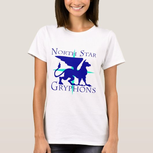 女性の北極星のGryphonsのTシャツ Tシャツ (正面)