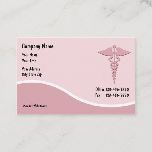 女性の医療保険の名刺 名刺 (正面)