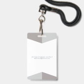 女性の医療写真ID識別プラスチック不良 バッジ (裏面（ネックストラップ付）)