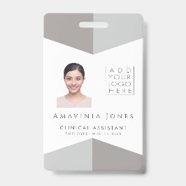 女性の医療写真ID識別プラスチック不良 バッジ