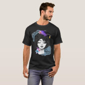 女性の卒業修了証 黒人女性の女王 Tシャツ (正面フル)