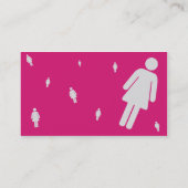 女性の印-ビジネス 名刺 (裏面)