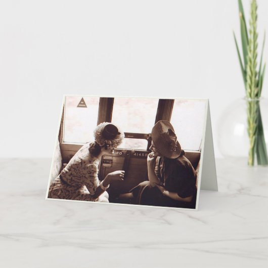 女性の友情グリーティングカード カード (正面)