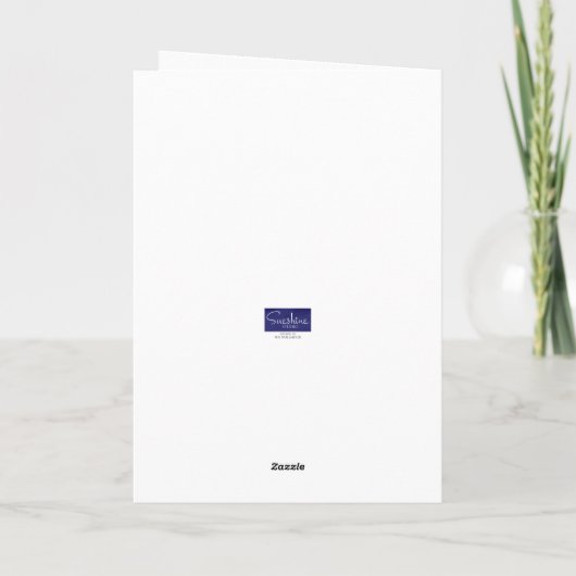 女性の友達へのクリスマス おしゃれな女性 カード (裏面)