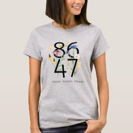 女性の反ファシズム 8647 トランプ弾劾レジスタンス Tシャツ
