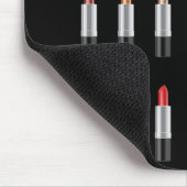 女性の口おもしろい紅が人生の重要な選択 マウスパッド (コーナー)