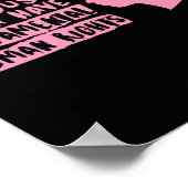 女性の右ステッカー ポスター (角)