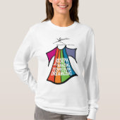 女性の合われたヨセフのフード付きスウェットシャツ Tシャツ (正面)