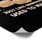 女性の同義転が語冗談シナモン転が文法P ポスター (角)